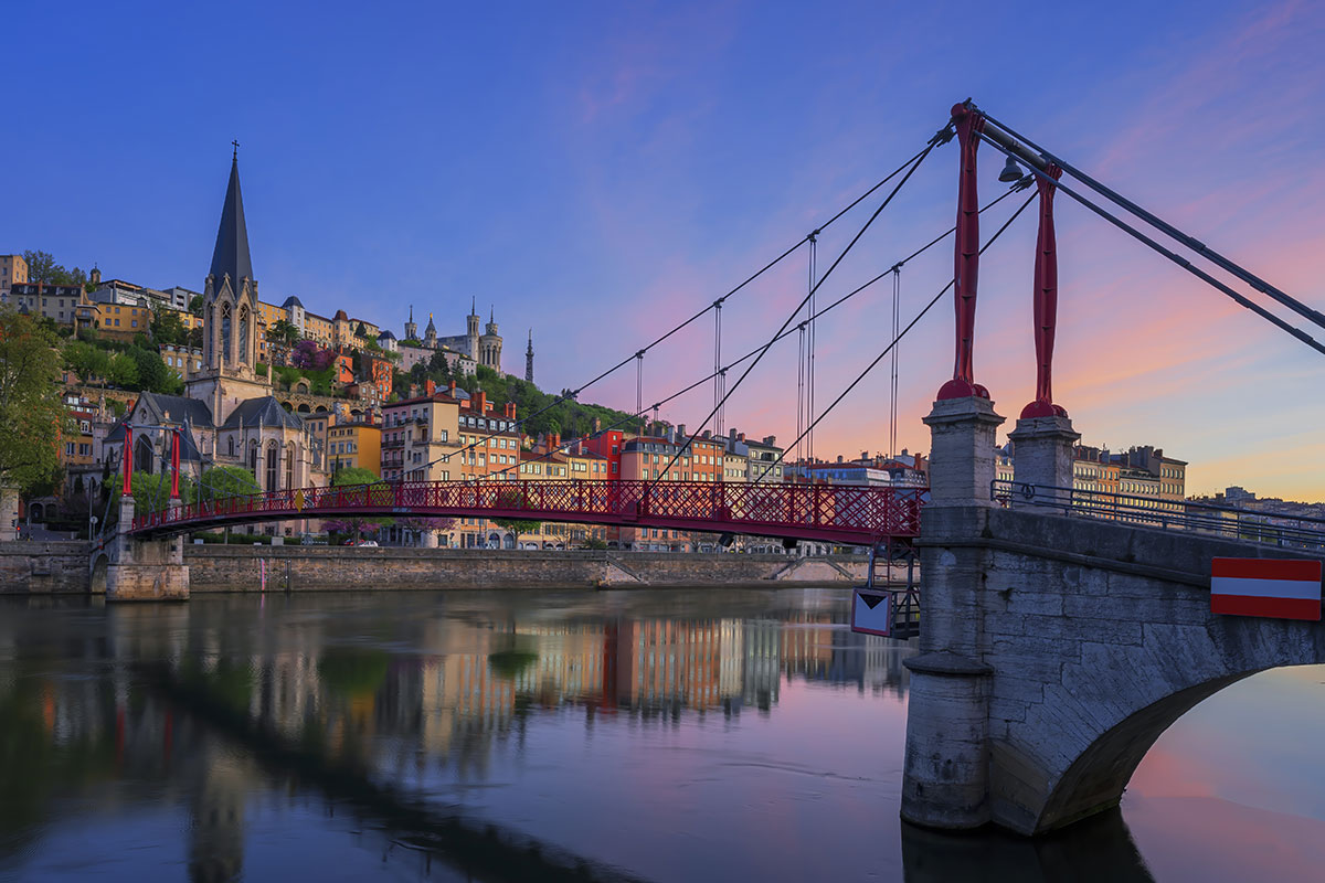 visiter la ville de Lyon au lever du soleil